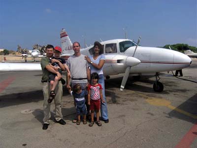 Family flight in Israel. Amazing flying experience.