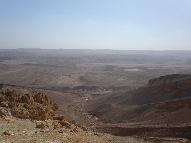 Aerial photography of the Negev near Masada.